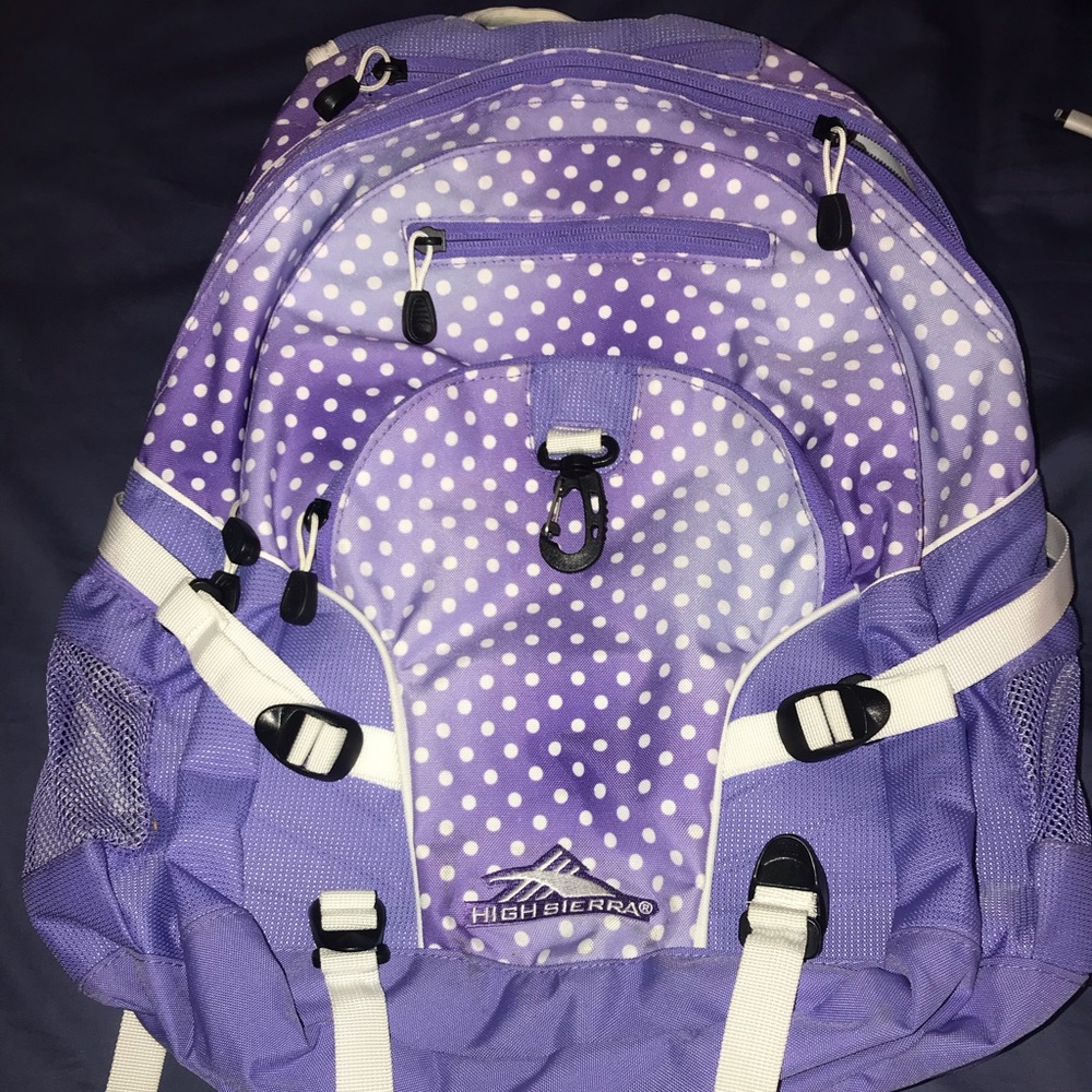 Purple wash High Sierra Backpack